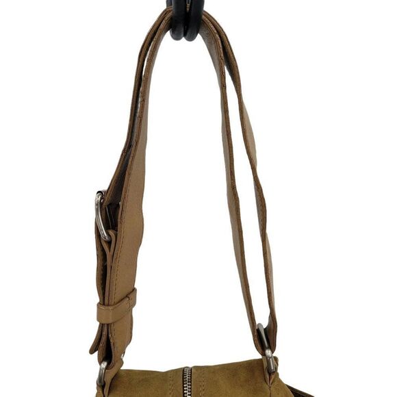 Vtg 90's Hogan Handbag Baguette Unique Rare Hippy Western Native Studded Tan - Picture 14 of 14